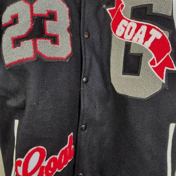 NEW Sneaker Gallery Michael Jordan Inspired GOAT 23 Varsity Letterman Jacket M - Picture 6 of 9